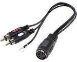 SpeaKa Professional SP-7869832 Cinch / DIN-Anschluss Audio Y-Adapter [1x...