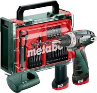 METABO 600080710, Metabo PowerMaxx BS Basic Set 600080710 Akku-Bohrschrauber 12 V 2
