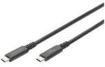 Digitus USB-Kabel USB 3.2 Gen2, USB 3.2 Gen2x2, USB 3.2 Gen1 USB-C&reg;, USB-C&reg; Stecker