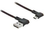 Delock USB-Kabel USB 2.0 USB-A Stecker, USB-Micro-B Stecker 0.20 m Schwarz 85269