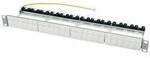 Teleg&auml;rtner 100021502 24 Port Netzwerk-Patchpanel 483 mm (19) CAT 6a 1 HE Lichtgrau