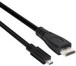 club3D HDMI Anschlusskabel HDMI-Micro-D Stecker, HDMI-A Stecker 1.00 m Schwarz
