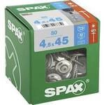SPAX 4577000450456 Spenglerschraube 4.5 mm 45 mm T-STAR plus Edelstahl A2 80 St.
