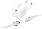 Intenso W30C GaN + C315L USB Ladeger&auml;t 30 W 1x USB-C&reg;, 1x Apple Lightning Wei&szlig;