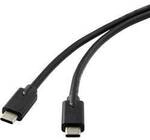 Renkforce USB-Kabel USB 3.2 Gen2x2 USB-C&reg; Stecker 2.00 m Schwarz Geschirmt