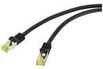 Renkforce RF-4995160 RJ45 Patchkabel CAT 6a (Rohkabel CAT 7) S/FTP 0.50 m Schwarz