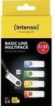 Intenso USB-Stick 5er Pack Basic Line 5 x 32 GB USB-Stick 32 GB Gelb, Gr&uuml;n, Blau,