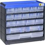 Allit 464610 Kleinteilmagazin (B x H x T) 300 x 285 x 135 mm Schwarz, Blau 1 St.