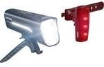 Osram Automotive Fahrradbeleuchtung Set RACE 80 SET LED akkubetrieben Schwarz