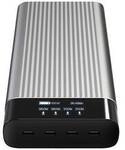 HYPER HyperJuice HJ245B Powerbank 27000 mAh USB-C&reg; Schwarz/Silber