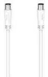 hama 00205045 Antennen-Kabel, Koax-Stecker - Koax-Kupplung, 1,5 m, 90 dB