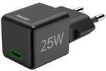 hama 00201985 Schnellladeger&auml;t, USB-C, Super-Mini-Charger, PD, 25 W, Schwarz