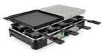 Tristar RA-2747 Raclette 8 Pf&auml;nnchen, mit Grillstein Schwarz