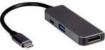Value Notebook, Monitor Adapter [1x USB-C&reg; - 3x HDMI-Buchse, USB 3.2 Gen 1 Buchse A