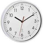 TFA Dostmann 60.3550.02 Funk Wanduhr 24.5 cm x 42 mm Wei&szlig;
