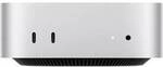 Apple Mac mini (M4, 2024) CTO Silber 16 GB RAM 1 TB SSD 10-Core CPU 10-Core GPU
