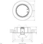 EVN 515001 515001 Einbauring Halogen ohne 50 W Wei&szlig;