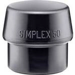 Schonhammerkopf SIMPLEX Kopf-&Oslash; 50mm Gum.schwarz mittelh.HALDER 3202.050