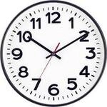 EUROTIME 53820-05 Funk Wanduhr 30 cm Schwarz