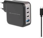 Conceptronic ALTHEA18B 100W 4-Port GaN USB PD Charger USB Ladeger&auml;t USB-A, 3x