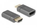 Delock 66684 HDMI Adapter [1x HDMI-Stecker - 1x HDMI-Buchse] Grau 0.03 m