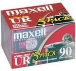 Maxell Audiokassette 90 min 5er Set 260024