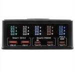 EXSYS EX-1106 Multiport High Power Charger mit QI 15W und USB-C PD mit max. 160W