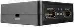LINDY 38358 2 Port HDMI-Splitter 3840 x 2160 Pixel Schwarz