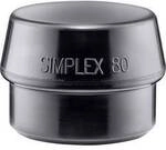 Schonhammerkopf SIMPLEX Kopf-&Oslash; 80mm Gum.schwarz mittelh.HALDER 3202.080