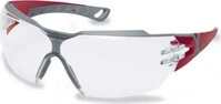 UVEX 9198258, uvex pheos cx2 9198 9198258 Schutzbrille inkl. UV-Schutz Rot, Grau