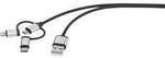 Renkforce USB-Kabel USB 2.0 USB-A Stecker, USB-C&reg; Stecker, USB-Micro-B Stecker,
