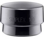 Schonhammerkopf SIMPLEX Kopf-D.100mm Gum.schwarz mittelh.HALDER 3202.100