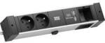 Bachmann 941.002 Tischsteckdose 2fach Schwarz GST18i Anschlussbuchse 1 St.