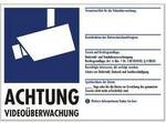 PENTATECH 40205 Warnaufkleber Video&uuml;berwachung (B x H) 21 cm x 14.8 cm