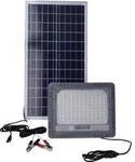 AS Schwabe 46984 LED-Flutlichtstrahler, Solarmodul 60 W Leuchtfarben: Naturwei&szlig;