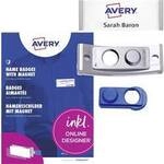 Avery-Zweckform POL30MA66-10DR Namensschild (B x H) 70 mm x 30 mm 10 St.