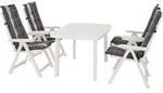 Progarden Tampa+Faro SET 9tlg.Gard. N01353 Gartenm&ouml;bel-Set Wei&szlig;