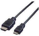 VALUE HDMI High Speed Kabel mit Ethernet, HDMI ST - Mini HDMI ST, 2 m 11.99.5580