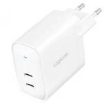 LogiLink PA0282 USB Ladeger&auml;t 20 W 2x USB-C&reg; USB PD Wei&szlig; Innenbereich USB Power