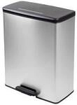 Curver Deco bin slim 254610 M&uuml;lleimer 65 l (B x H x T) 480 x 615 x 280 mm Silber,