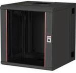 ROLINE 19-Zoll Wandgeh&auml;use Pro 12 HE, 600x600 BxT zweiteilig schwenkbar schwarz