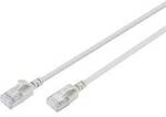 Digitus DK-1632-A-050S RJ45 Patchkabel CAT 6a F/FTP 5 m Grau Farbcodiert, Geschirmt,