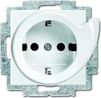 BUSCH-JAEGER 2CKA002011A6241, Busch-Jaeger Einsatz Schutzkontakt-Steckdose Wei&szlig;,