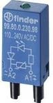 Finder Steckmodul mit LED, mit Varistor 99.80.0.230.98 Leuchtfarben: Gr&uuml;n Passend