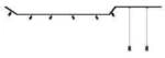 Briloner Schienen-Komplett-System 1phasig GU10 Schwarz 8013085