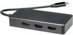 Value USB-C&reg; Adapter [1x USB-C&reg; Stecker - 3x HDMI-Buchse] VALUE Multi-Display