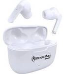 Music Man BT-X63 In Ear Headset Bluetooth&reg; Stereo Wei&szlig; Headset, Ladecase,