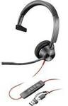 HP Poly Blackwire C3310 On Ear Headset kabelgebunden Mono Schwarz