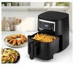 GourmetMaxx GOURMETmaxx Hei&szlig;luft-Fritteuse Digital 4l 1300W schwarz matt 4 l 1300 W