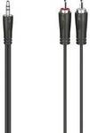 hama 00200720 Audio-Kabel, 3,5-mm-Klinken-Stecker - 2 Cinch-Stecker, Stereo, 1,5 m